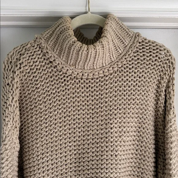 Free People Tan Turtleneck Sweater - Picture 2 of 4